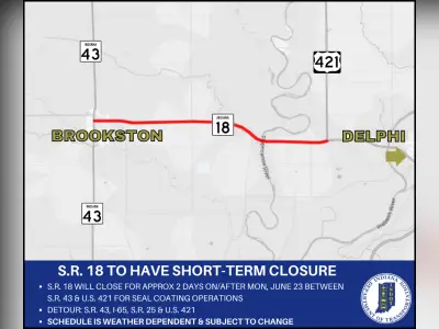 SR 18 closes for seal coating