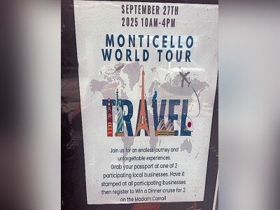 Travel the world without leaving Monticello