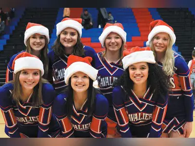 TC cheerleaders show Christmas spirit
